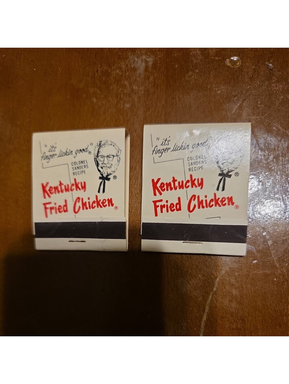 Vintage Kentucky Fried Chicken Col. Sanders Unstruck/Full 1960s Matchbook.